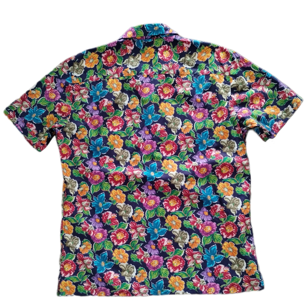 Patrick Assaraf NWT Floral Camp Collar Resort Shirt Cotton L - Picture 7 of 9